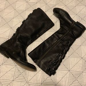 Cynthia Vincent Black Leather Riding Boots